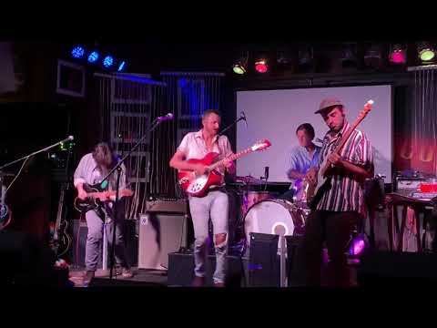 Fayroy introducing the band @ the Funky Biscuit on 4/14/19