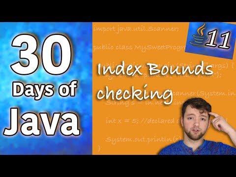 Hands on Java Valid Index Bounds Checking Day 11