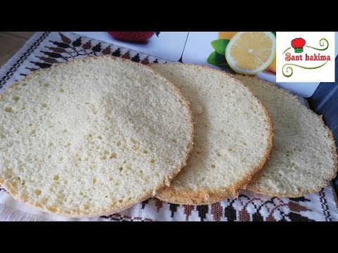 الكيك الإسفنجي أو جينواز الفانيلا مع سر نجاحة