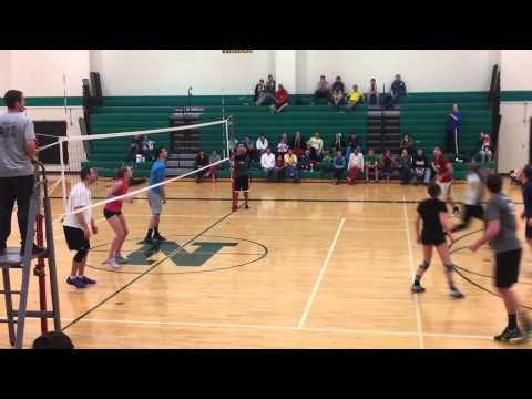 William Robins volleyball serve