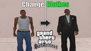 How to Change Clothes In GTA San Andreas - (Clothes Shop)