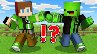 JJ and Mikey Survive AS BEN 10 ! SUPERHERO CHALLENGE! - Maizen Minecraft