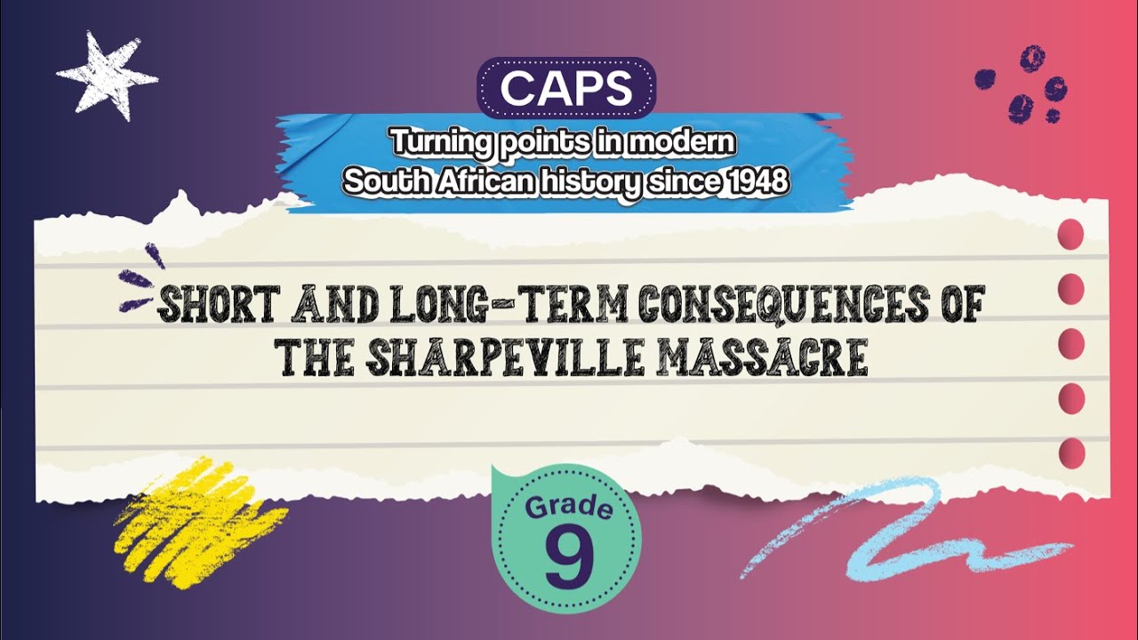 Short and Long-Term Consequences of the Sharpeville Massacre