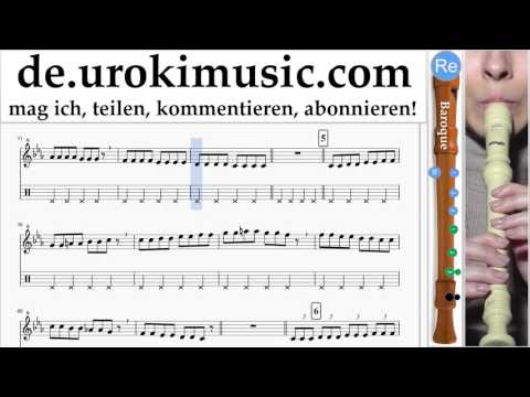 Blockflöte B. Lernen Pharrell Williams - Happy Teil#1 Blockflötenunterricht Noten Schule Lied