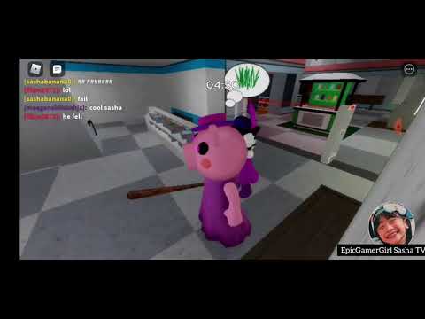 Escaping Piggy in Roblox! | Sasha plays Roblox with Shiloh!