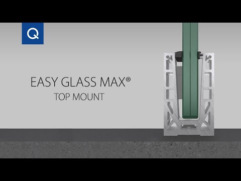 Extra strong glass railing with Easy Glass Max