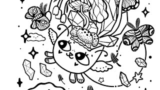 Page 17 Pt 1 Night Garden Fairy Cats in Procreate