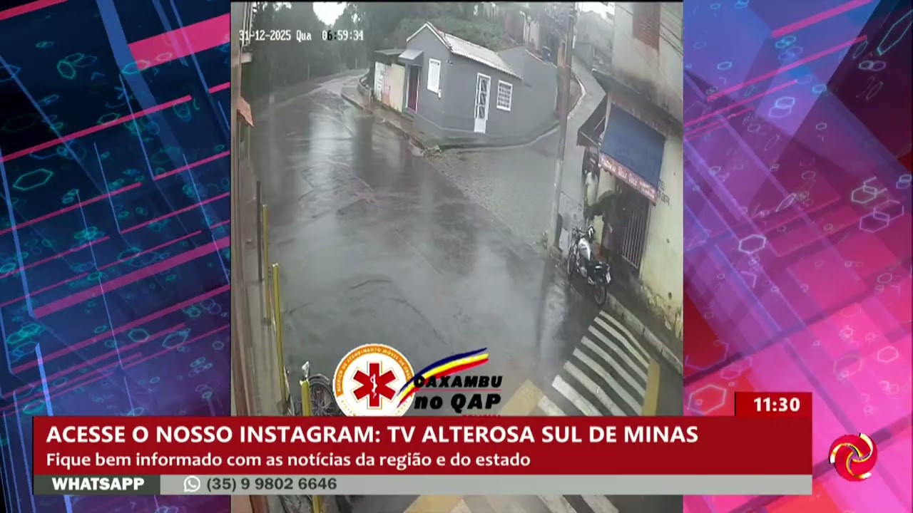 Homem perde controle de bicileta em Baependi