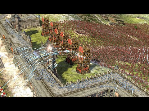 MASSIVE SIEGE OF EMPIRE CASTLE - Total War WARHAMMER 2