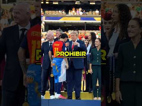 Lo que hizo Trump en la entrega del Mundial dejó a todos en shock 😳 #españa #argentina