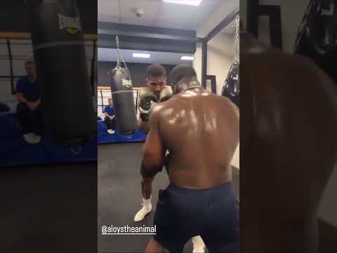 Anthony Joshua is practicing his defense ahead of his Daniel Dubois fight