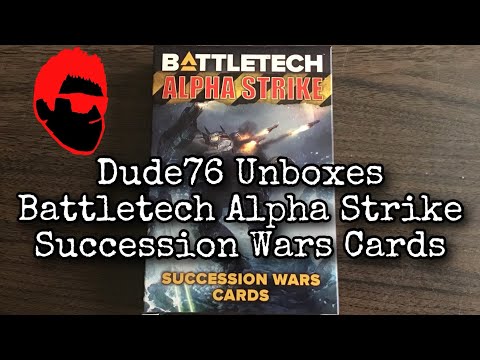 Dude76 Unboxes Battletech Alpha Strike Succession Wars Cards
