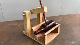 EASY BOTTLE CUTTING. HOW TO MAKE A GLASS BOTTLE CUTTER AT HOME [SIMPLE AND EFFECTIVE]