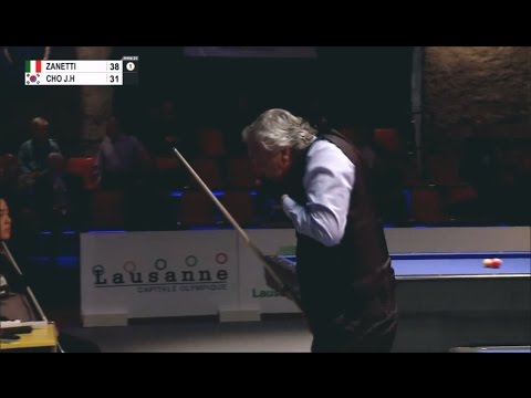 Marco Zanetti vs Jae Ho Cho - Lausanne Billiard Masters 2016 - Groups stage (Highlights)