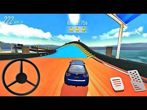 Impossible Car Driving: Stunts Master - Red Sport Car Driving Stunts Simulator
