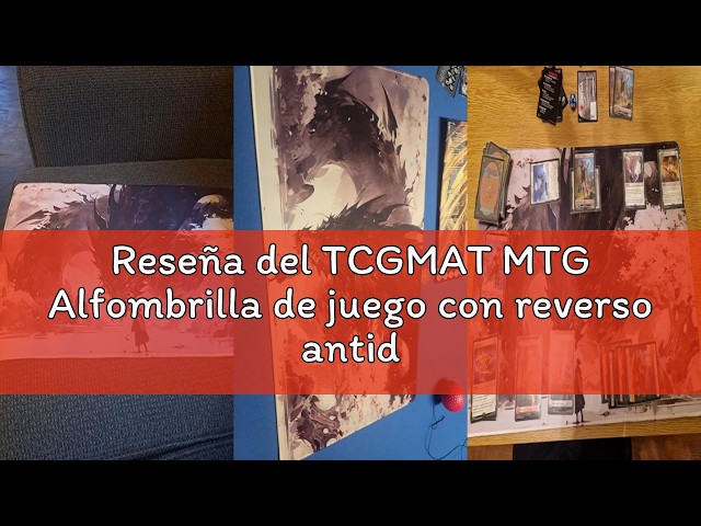 Vídeo relacionado con MTG Alfombrilla de juego XXL Premium (60 x 35 cm), diseño de fantasía de alta definición, alfombrilla de goma antideslizante para TCG/CCG/MTG (con zona, mtg50-4)