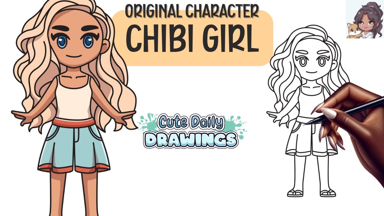 How to Draw a Cute Chibi Anime Girl ⏐ Lofi Music for Drawing ⏐ Cute Easy Drawing Tutorial