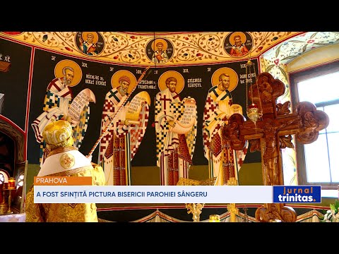 A fost sfințită pictura bisericii Parohiei Sângeru din județul Prahova