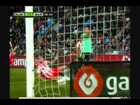 Almeria vs FC Barcelona 0-1 Copa Del Rey/Semifinal IDA [02-02-11] GOL ADRIANO