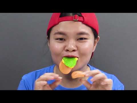 REAL FOOD VS GUMMY CHOCOLATE FOOD CHALLENGE TIMI