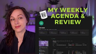 The Week database（00:02:57 - 00:03:39） - Weekly agenda and review in Notion - Advanced tour