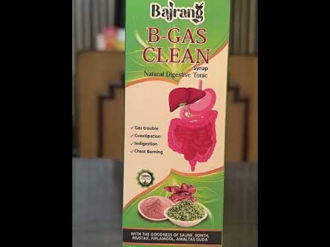 B Gas Clean Natural Digestive Syrup