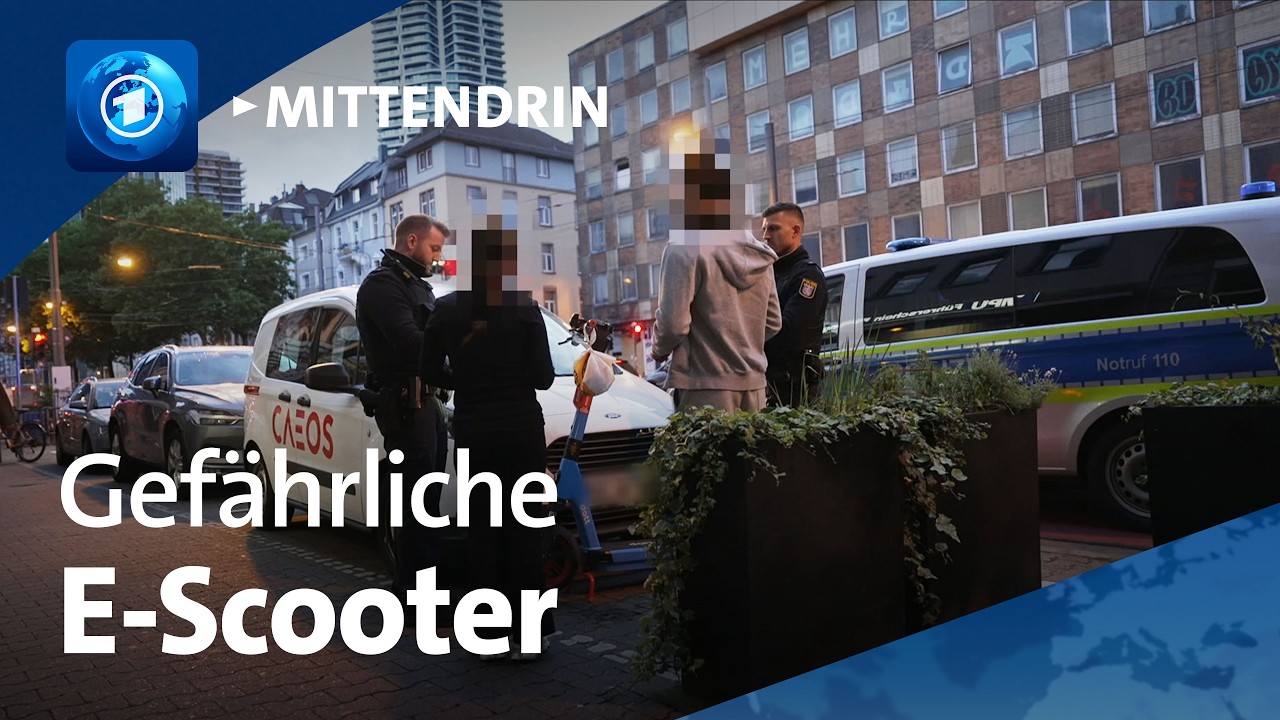 Frankfurt am Main: Kontrollen und Aufklärung durch die Polizei | tagesthemen mittendrin