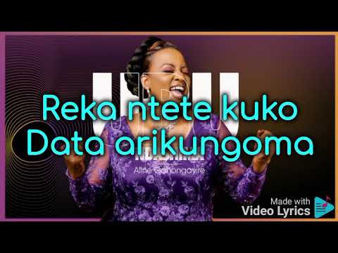Ubu Ndashima Lyrics By Aline Gahongayire