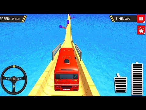 Impossible Bus Offroad Uphill Driving - Mega Stunt Racing | Bus Games | Top Bus 3D Game