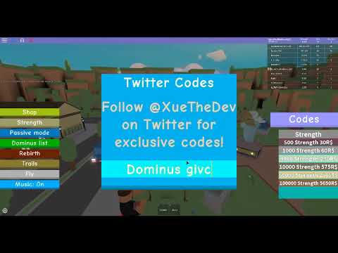 Secret Codes In Roblox Dominus Lifting Simulator Smotret Onlajn - roblox 3 codes to get more strength in dominus lifting simulator read pinned comment
