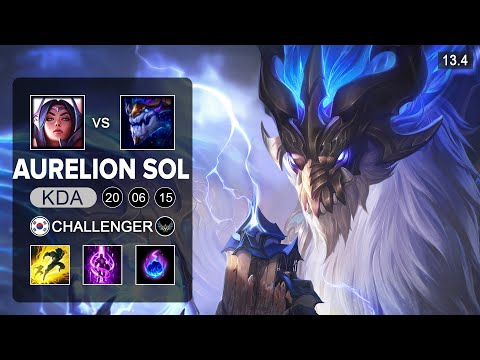 Rookie Aurelion Sol vs Irelia Mid - KR Challenger - Patch 13.4 Season 13