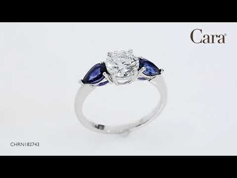 Cara Jewellers- Diamond and Sapphire Trilogy  Engagement Ring
