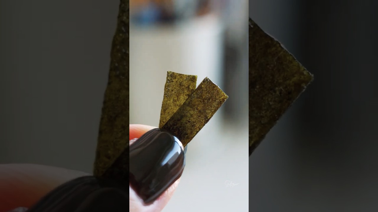 Clay Art | Miniature Nori (Dried Seaweed) | 粘土でつくるミニチュアの海苔 #miniaturefood #miniature #ミニチュア