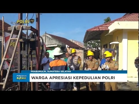 BANTUAN PEMBUATAN SUMUR BOR POLRES PRABUMULIH