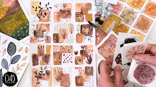12 Mini Watercolor Paintings in One Relaxing Autumn Project