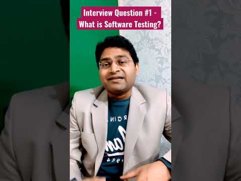 What is Software Testing Software Testing Interview Question 1 | shorts softwaretestingmentor