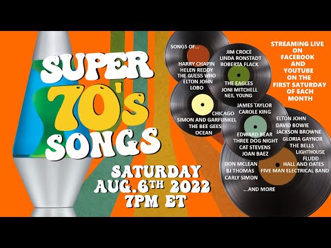 Super 70's Songs with Sue and Dwight - Sat. Aug. 6th, 2022 7pm ET