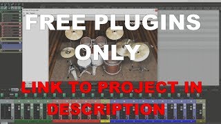 How to produce Metal &amp; Rock using FREE plugins (Mixing lesson for beginners)