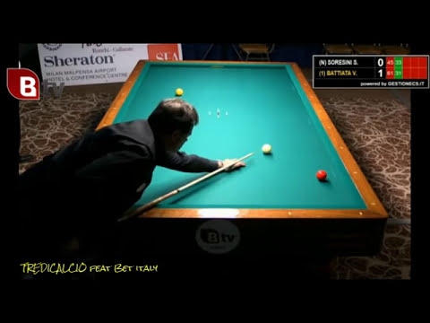 SORESINI vs BATTIATA - 6^PROVA BILIARDO  BTP 2016 VARESE