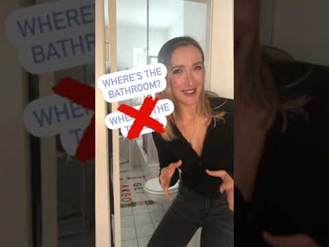 Bathroom or Toilet? 🤔🚽 Find out with Emily! #shorts #lingoni #learnenglish #americanenglish