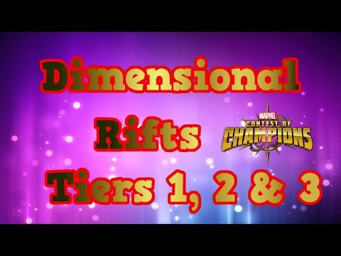 Dimensional Rifts Tiers 1, 2 & 3 - Marvel Contest of Champions