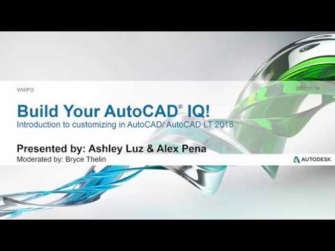 Webinar: Introduction to Customizing in AutoCAD | AutoCAD LT 2018
