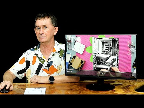 Acer 23.8" Professional Home Office Monitor | Full HD (1920 x 1080) | Ultra-Thin | Zero-Frame | Up to 100Hz Refresh | 4ms (G to G) | Tilt | HDMI & VGA Ports | SB242Y H1bi video review thumbnail
