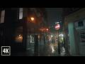 ️ Rainy London Walk Hampstead Village At Night 4K