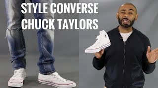 How To Wear White Converse Chuck Taylors/How To Style White Converse Chuck Taylors