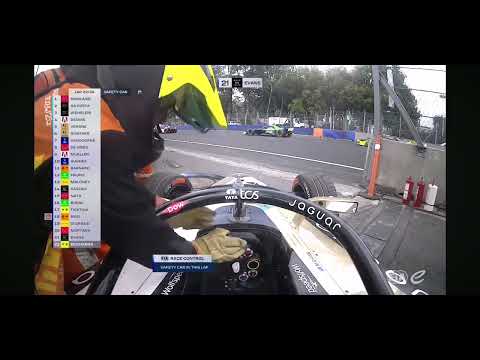 Formula E Mexico City 2025 Mitch Evans Crash 