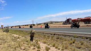 preview picture of video 'Motorcycles passing by Road Construction'