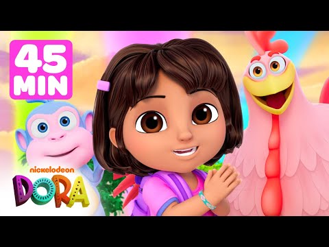 Dora's New Adventures & Rescues! 💥 45 Minute Full Episode Marathon | Dora & Friends