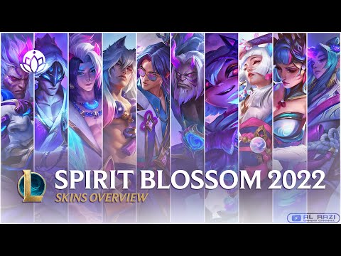 Spirit Blossom Aphelios, Sett, Evelynn, Darius, Yorick, Yi, etc | Skins Overview - League of Legends