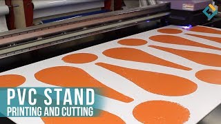 Printing and cutting process of future decorative PVC Stands